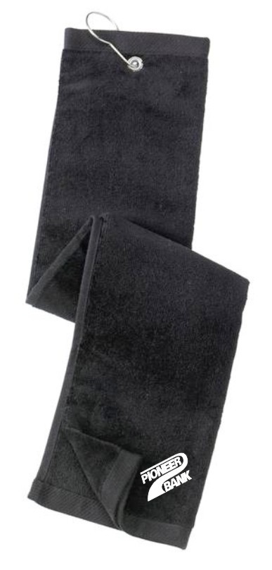Pioneer Bank 12 100% Cotton Terry Velcour golf towel- $10.00