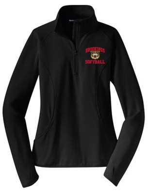 Bobcat Softball 10 Sport Tek Ladies ¼ Zip Pullover