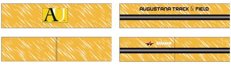 Augustana Track & Field 07 Sublimated Head Band
