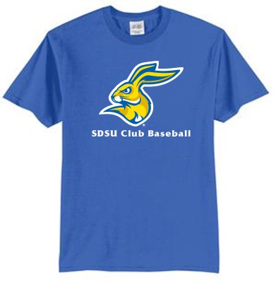 SDSU Club Baseball 01 50/50 Cotton Poly Blend Short Sleeve