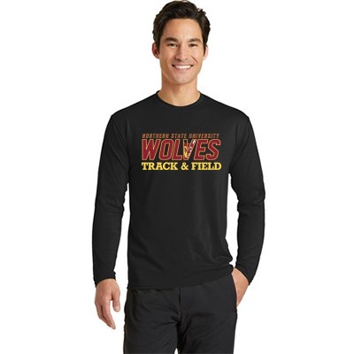 NSU Track and Field 03 Port & Company® Long Sleeve Essential Blended Performance Tee