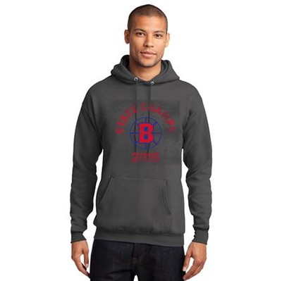 Brookings Hockey State Champs 04 Port and Co 50/50 Cotton Poly Blend Hooded Sweatshirt