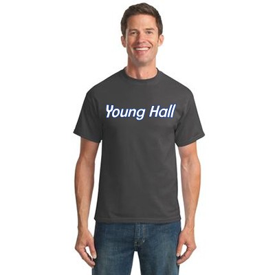 SDSU Young Hall 01 Port & Co 50/50 Short Sleeve T-shirt	