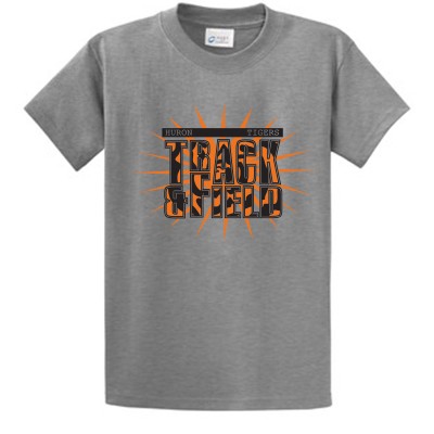 Huron Track and Field 03 Port and Co Essential Short Sleeve T Shirt