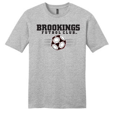 Brookings Futbol Club 2016 01 Adult District 100% Ringspun Cotton Short Sleeve T Shirt