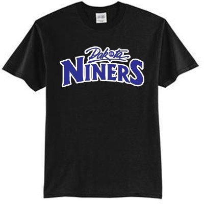 Dakota Niners Basketball 03 Port and Co 50/50 Cotton Poly Short Sleeve T Shirt