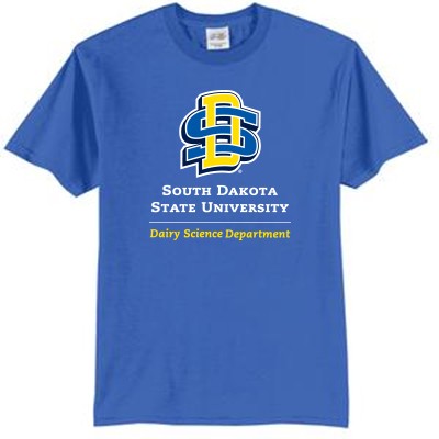 SDSU Dairy Science 01 Port & Co 50/50 Short Sleeve T-shirt