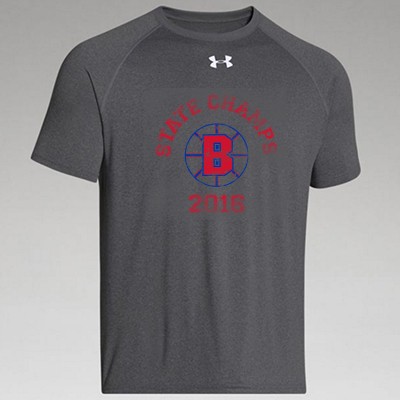 Brookings Hockey State Champs 01 Under Armour Short Sleeve T Shirt