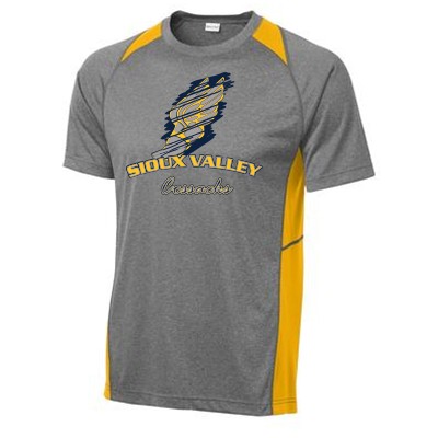 Sioux Valley Track and Field 03 Sport Tek 100% Poly Colorblock Short Sleeve T Shirt
