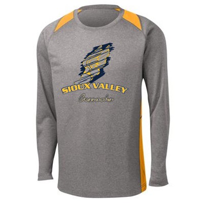 Sioux Valley Track and Field 04 Sport Tek 100% Poly Long Sleeve T Shirt 