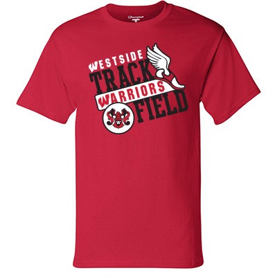 Omaha Westside Track & Field 01 Champion Short Sleeve T-Shirt 