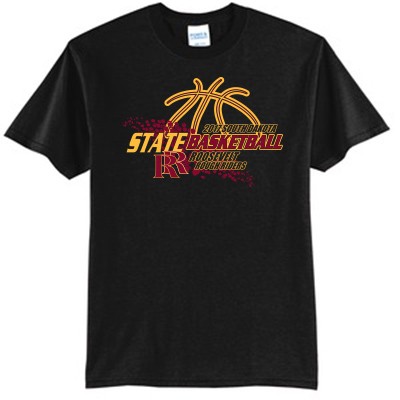Roosevelt State Basketball 2017 01 50/50 Tee