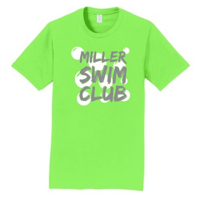 Miller Swim Club 01 Adult and Youth 100% Ringspun Cotton Short Sleeve T Shirt
