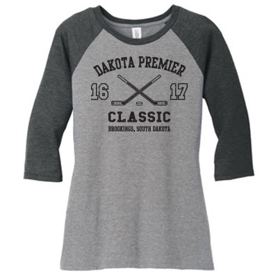 Dakota Premier Hockey Bantam A & B 02 Adult (Triblend) and Youth (50/50 Blend) ¾ Sleeve T Shirt 