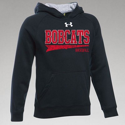 Bobcat Baseball 2017 02 Youth Under Armour 80/20 Cotton Poly Blend Hoody 