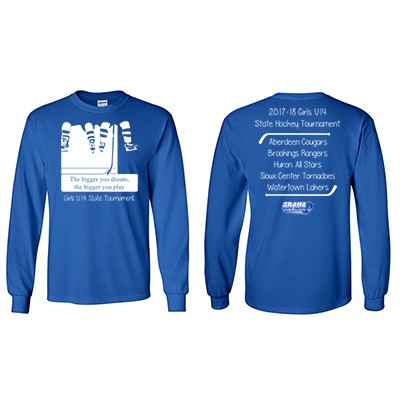 U14 Girls State Hockey Tournament 02 Youth & Adult Gildan Long Sleeve T-shirt