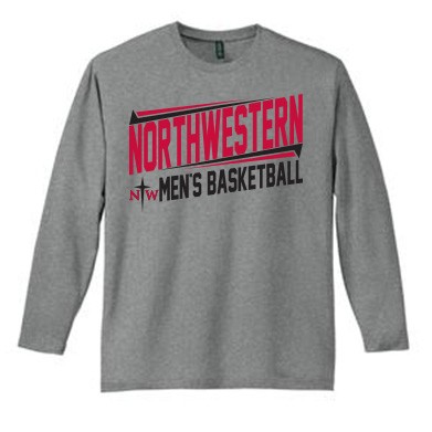 Northwestern Mens Basketball Fangear 02 District Made Long Sleeve Tee
