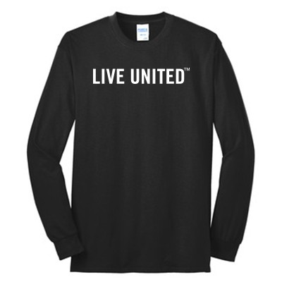Live United 02 50/50 Cotton Poly Blend Long Sleeve T Shirt
