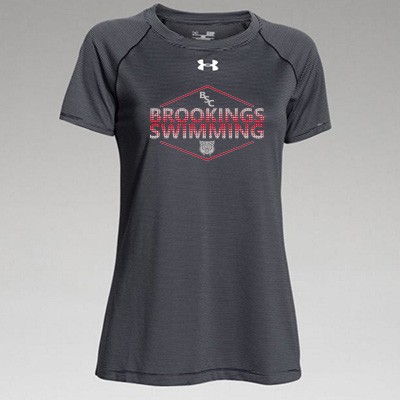 Brookings Swim Club Fall 2016 02 Mens and Ladies Under Armour Stripe Tech Short Sleeve T Shirt 