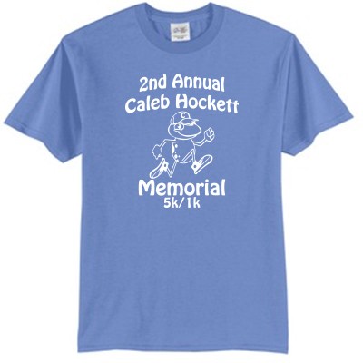 Caleb Hockett Memorial 02 Adult 50/50 Cotton Poly Blend Short Sleeve T Shirt 