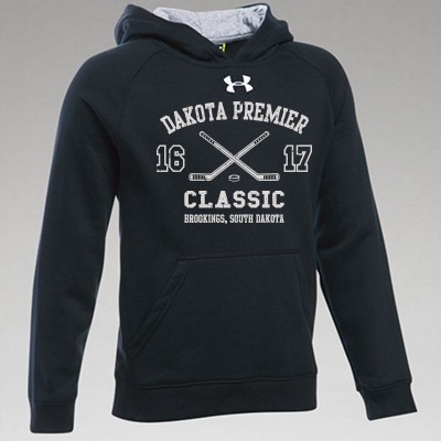 Dakota Premier Hockey Peewee A & B 2016 03 Youth Under Armour 80/20 Cotton Poly Blend Hooded Sweatshirt 