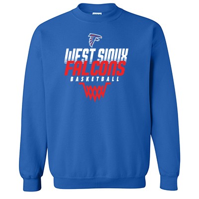 West Sioux Basketball 2017 03 Gildan Heavy Blend Crew Sweatshirt