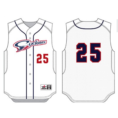 Sioux Falls Cyclones Uniforms 2018 03 Mens Alleson Baseball Vest- 6 week delivery from CLOSE of store
