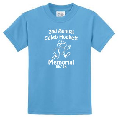 Caleb Hockett Memorial 03 Youth 50/50 Cotton Poly Blend Short Sleeve T Shirt