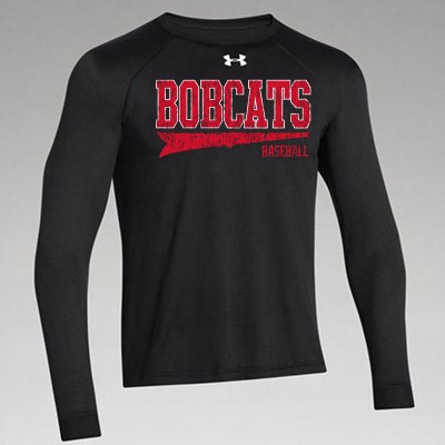 Bobcat Baseball 2017 04 Youth and Adult Under Armour Longsleeve Poly T Shirt 