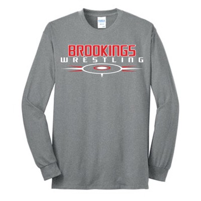 Brookings Wrestling 2016 05 Adult and Youth 50/50 Blend Longsleeve T Shirt  