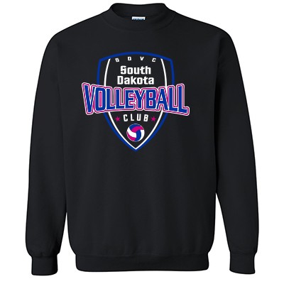 South Dakota Club Volleyball 2017 05 Youth and Adult Gildan Crewneck Sweatshirt