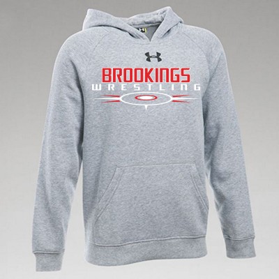 Brookings Wrestling 2016 06 Youth Under Armour 80/20 Blend Hooded Sweatshirt  