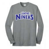 Dakota Niners Basketball 04 Port and Co 50/50 Cotton Poly Long Sleeve T Shirt 