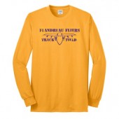 Flandreau Fliers T&F 04 Port and Co 50/50 Cotton Poly Blend Long Sleeve T Shirt