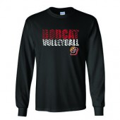 Bobcat Volleyball 2016 02 Adult and Youth 50/50 Cotton Poly Blend Long  Sleeve T Shirt 