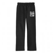 Miller Swim Club 10 Adult and Youth 50/50 Cotton Poly Blend Open Bottom Sweatpants