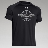 SD North Stars Basketball 01 Mens and Ladies Under Armour Short Sleeve T Shirt
