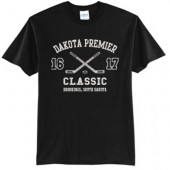 Dakota Premier Hockey Bantam A & B 01 Adult and Youth 50/50 Cotton Poly Blend Short Sleeve T Shirt
