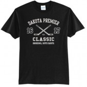 Dakota Premier Hockey 19U A Girls 01 Adult and Youth 50/50 Cotton Poly Blend Short Sleeve T Shirt  